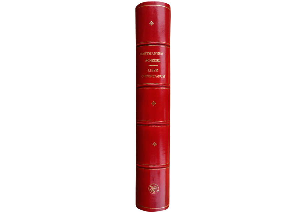 Liber chronicarum-Schedel-Koberger-Incunables Libros Antiguos-libro facsimil-Vicent Garcia Editores-28 funda lomo